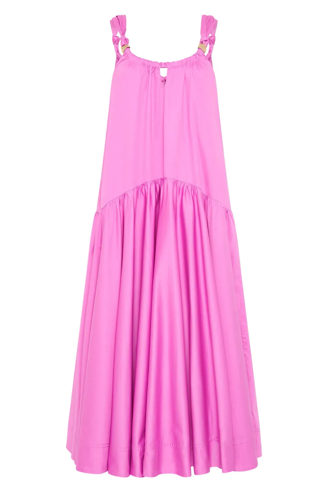 Aje Flora Midi Dress Muted Fuchsia Size 14 for rent on The Volte - main image