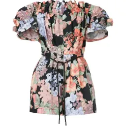 Alice Mccall Whole Lotta Love Off the Shoulder Playsuit Floral Size 6 for rent on The Volte - image 1