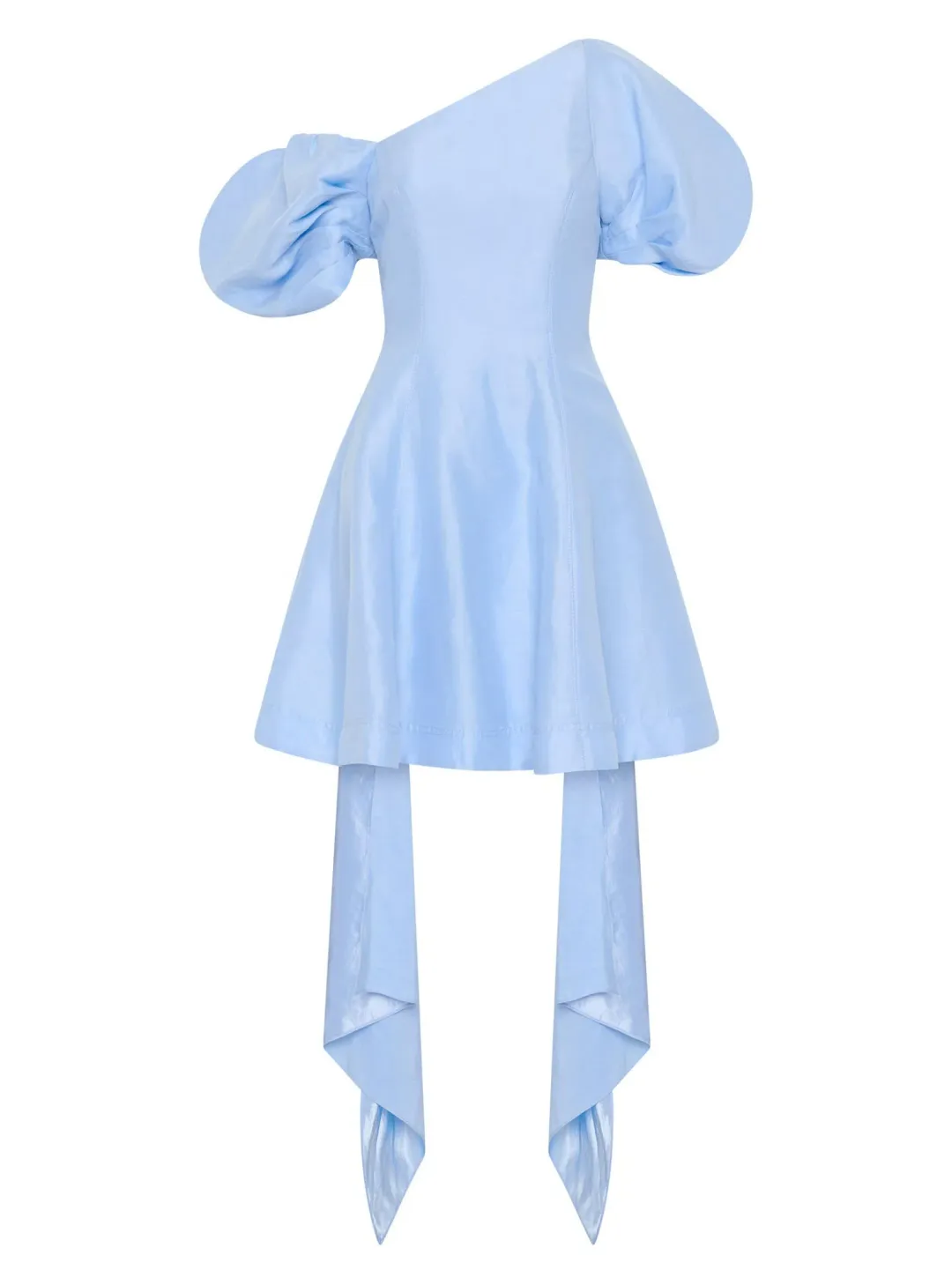 Aje Arista Tulip Sleeve Mini Dress Powder Blue Size AU 6  for rent on The Volte - main image