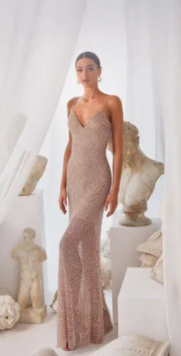 Alamour The Label Elsa Dress Nude Size Small / AU 8  for rent on The Volte - image 1