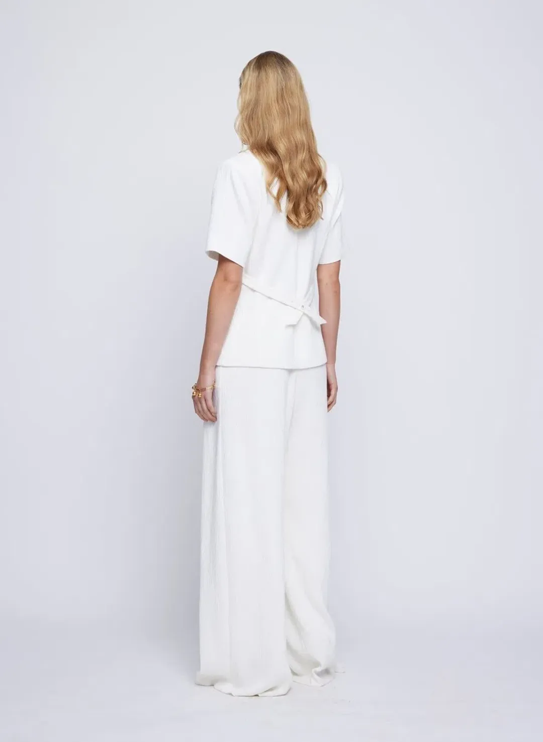 Anna Quan Kathleen Jacket And Matteo Pants Set In Carta 6 for rent on The Volte - main image