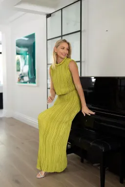 Rachel Gilbert Ziara Set Green Size 8 for rent on The Volte - image 1