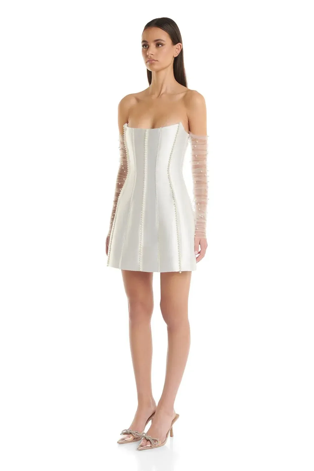 Eliya The Label Kayla Mini Dress White Size S / AU 8 for rent on The Volte - main image