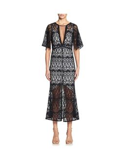 Manning Cartell Serpentine Lines V-Neck Dress for rent on The Volte - image 1
