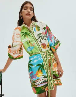 Alemais Paradiso Mini Dress Print Size 14 for rent on The Volte - image 4