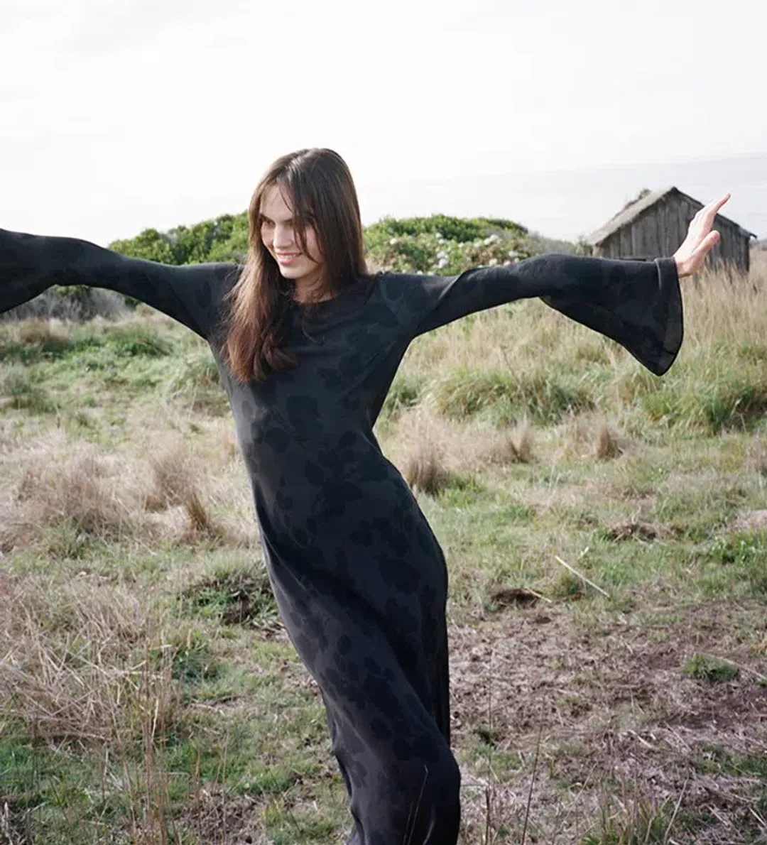 Realisation Par The Gia Midnight Rose Havana Black Floral in Size M / 10 AU for rent on The Volte - main image