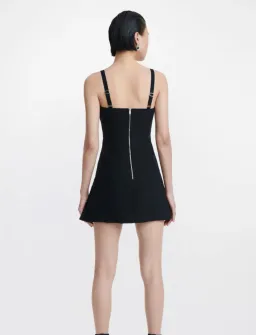 Dion Lee Hook Eye Pocket Dress Black Size 10 for rent on The Volte - image 3