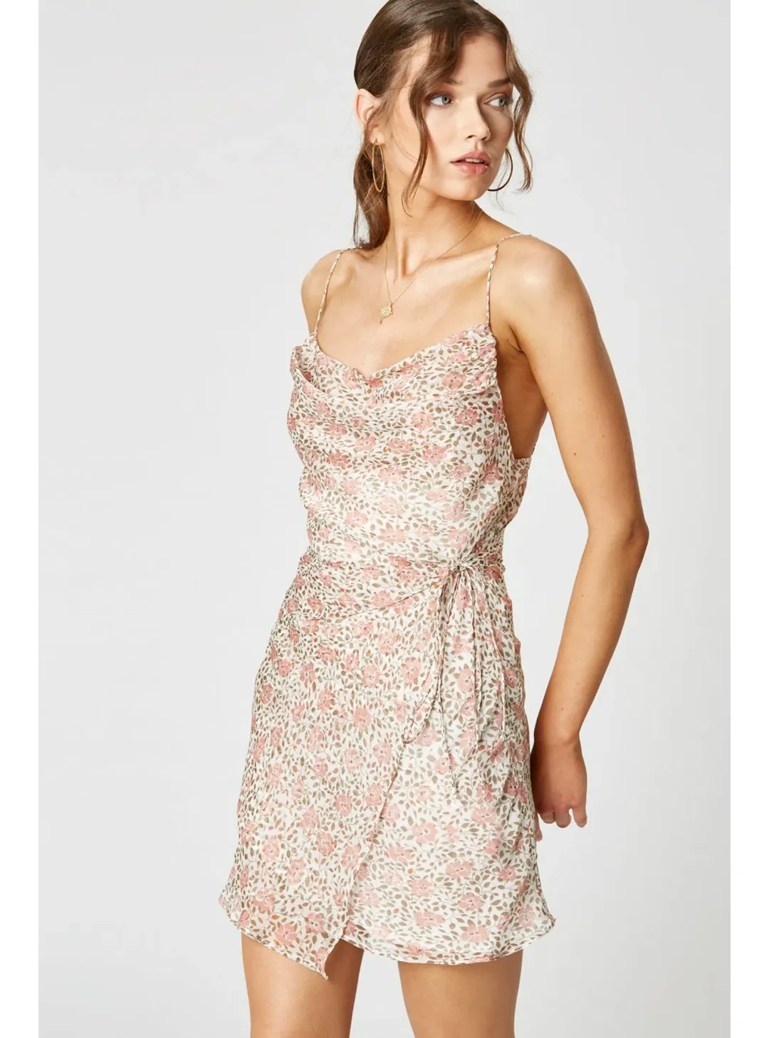 Winona Desert Rose Wrap Dress in Floral Size AU 8 for rent on The Volte - main image