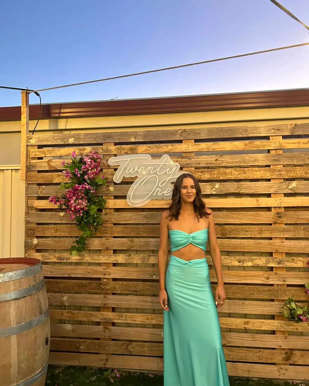 Banter The Label Jasmine Set Aqua Size S / AU 8  for rent on The Volte - main image