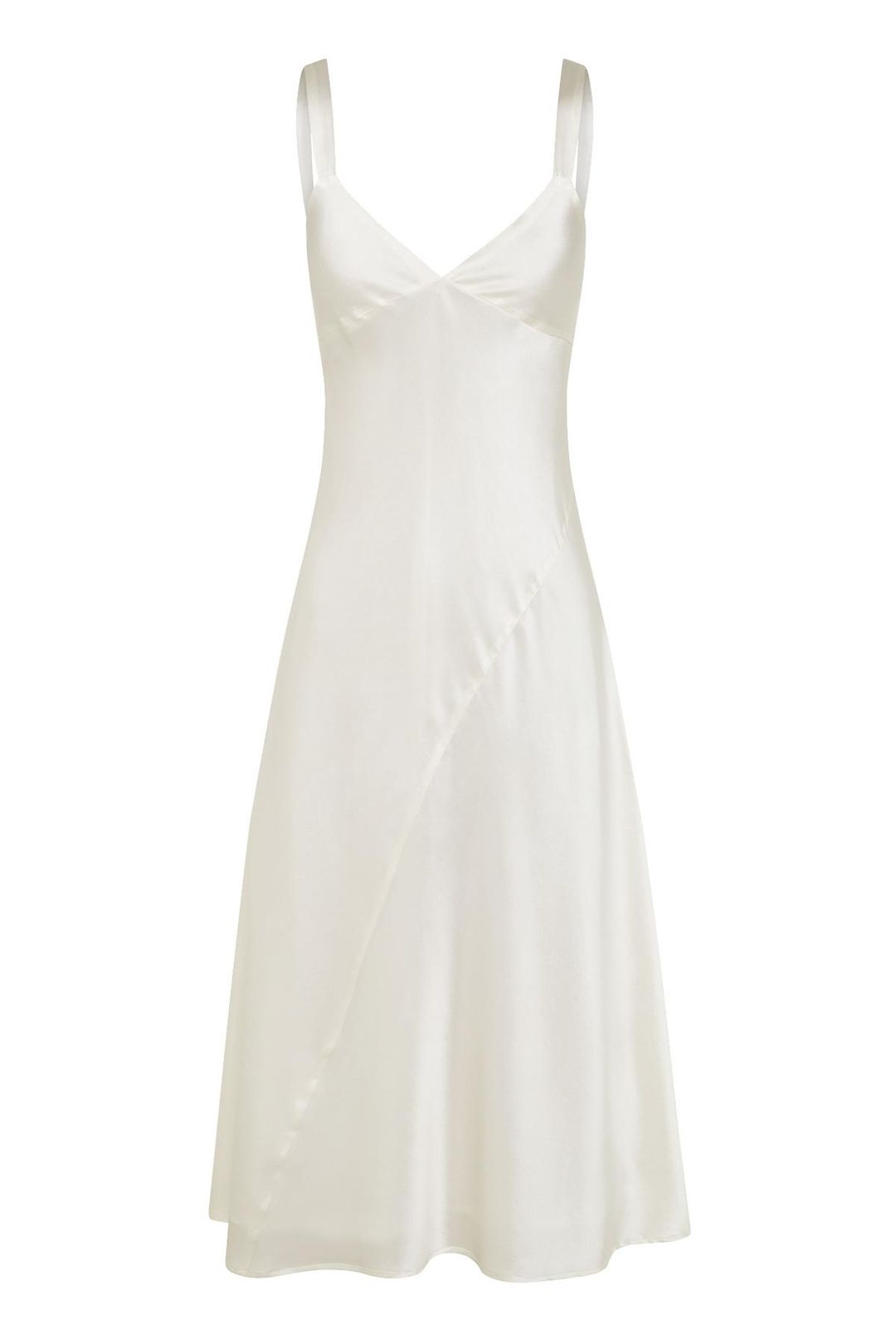 Hansen & Gretel Goldie silk dress bone Size 8 for rent on The Volte - main image