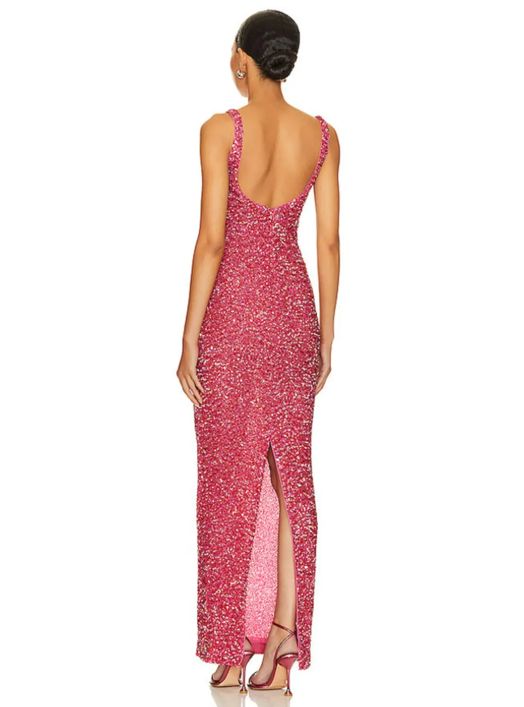 Nbd Janhvi Maxi Dress Pink Size Medium / Size AU 10 for rent on The Volte - main image