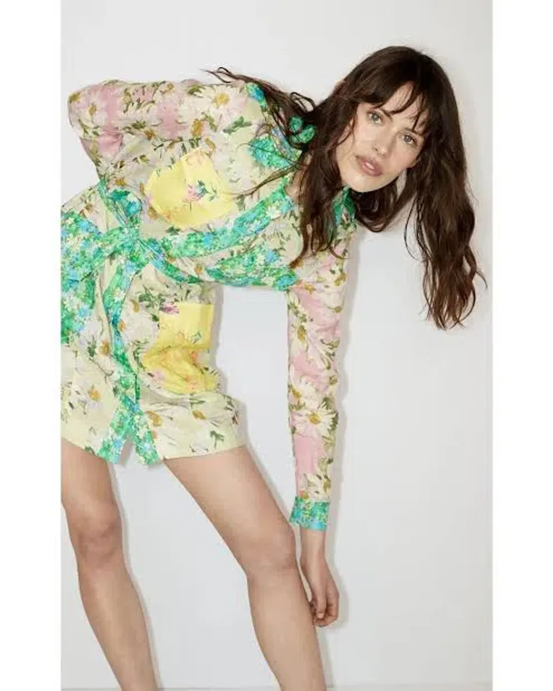 Alemais Kenzie Long Sleeve Shirt Dress Multi Size AU 6 for rent on The Volte - main image