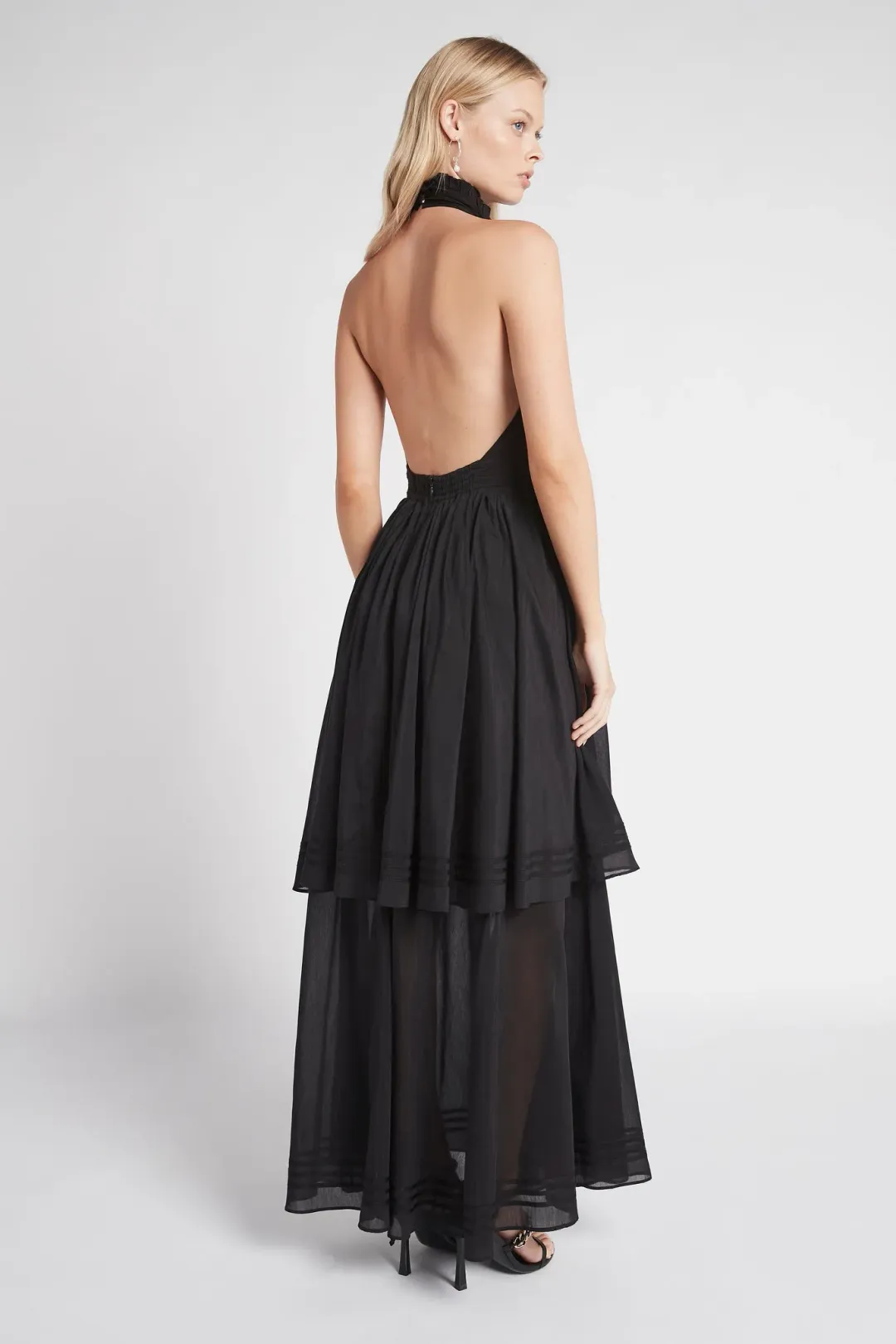 Aje Bungalow Sienna Dress Black Size 4  for rent on The Volte - main image