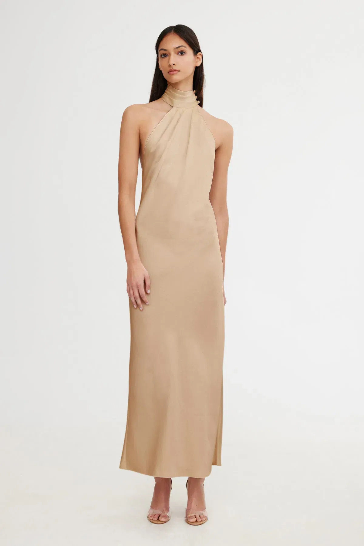 Significant Other Darcy Backless Dress Sand Size 8 for rent on The Volte - main image