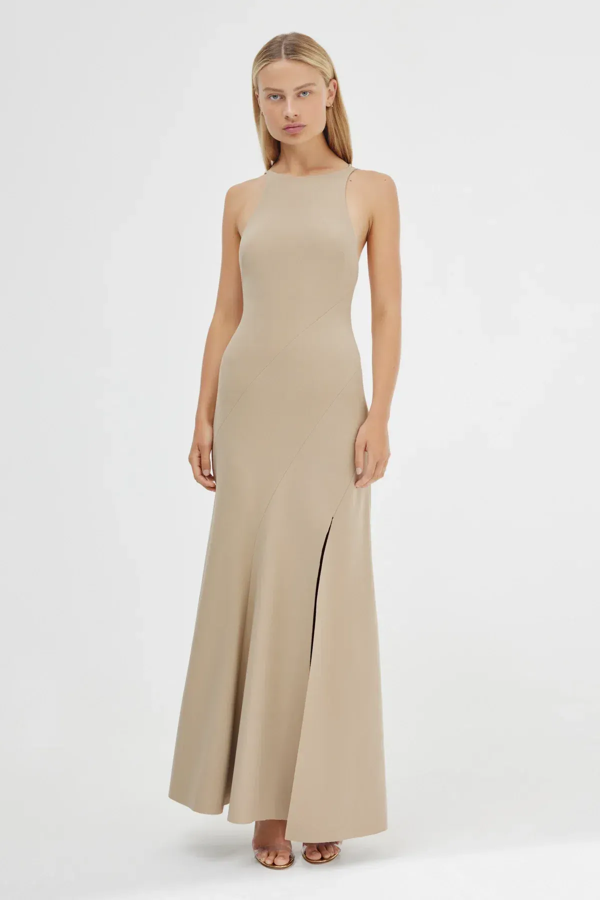 Significant Other Aisling Backless Dress in Latte Size 10 for rent on The Volte - main image