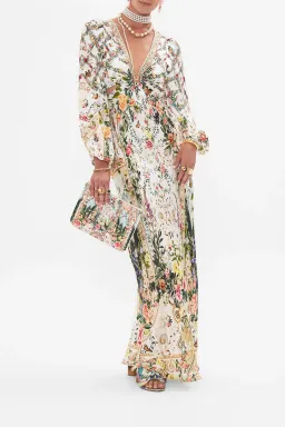 Camilla Renaissance Romance U-Ring Cut Out Dress Size 8 and Small Canvas Clutch for rent on The Volte - image 1