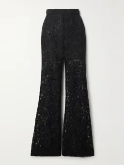 Zimmerman Matchmaker Lace Flared Pants Black Size 0 / AU 8 for rent on The Volte - image 3