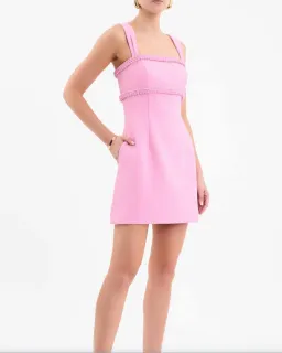 Rebecca Vallance Rochelle Mini Dress Pink Size AU 8 for rent on The Volte - image 4