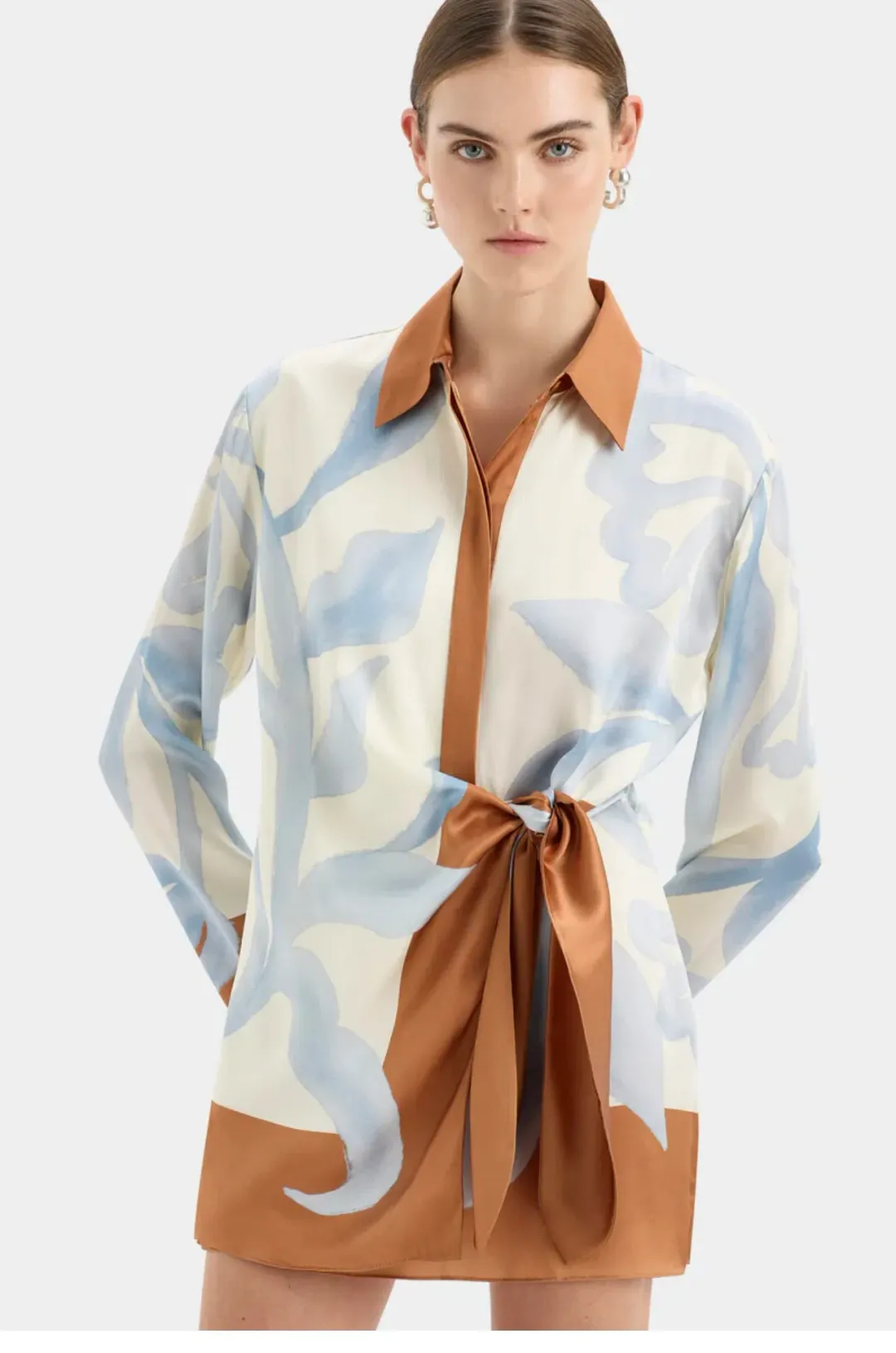 Sir The Label Sorrento Shirt Dress Multi Size 8  for rent on The Volte - main image