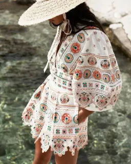 Zimmermann Brighton Plunge Dress Multi Size 3 / Au 14 for rent on The Volte - image 6