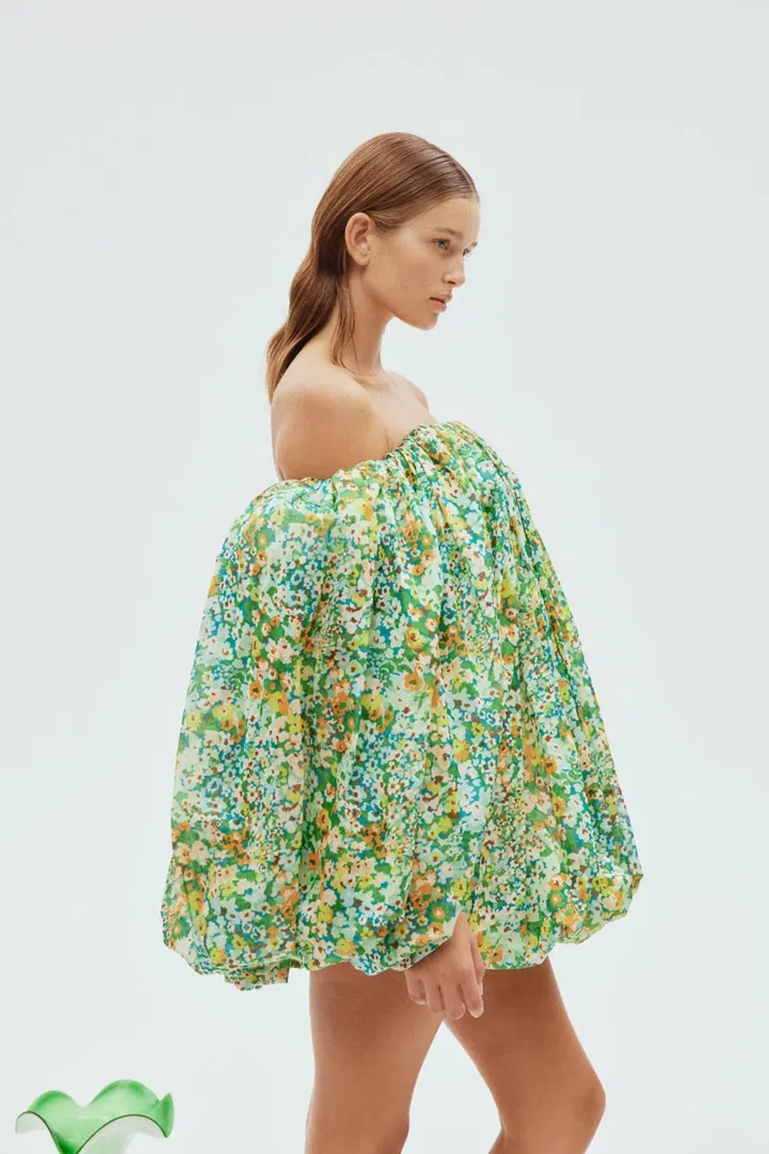 Alemais Francis Bubble Mini Dress Floral Size 6  for rent on The Volte - main image