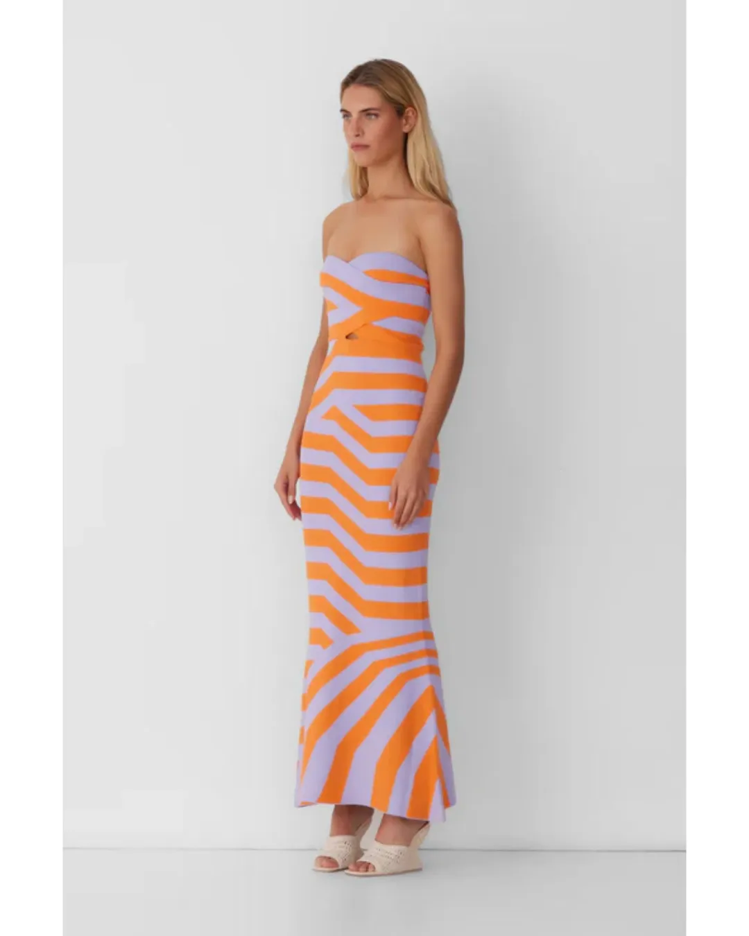 The Wolf Gang Aude Maxi Dress Lilac Size S / AU 8 for rent on The Volte - main image