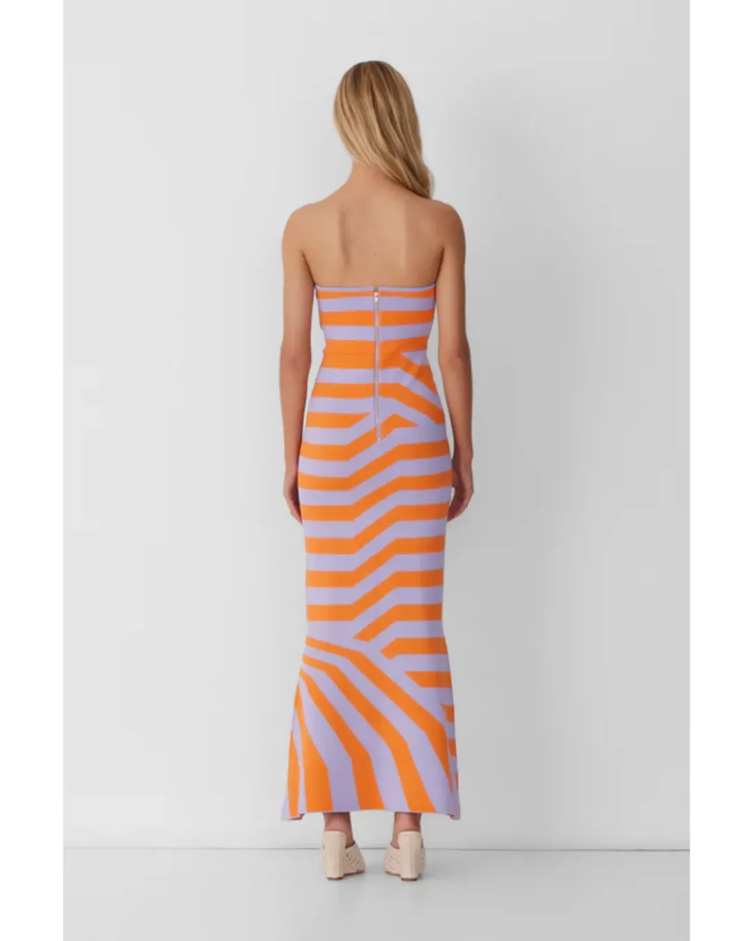 The Wolf Gang Aude Maxi Dress Lilac Size S / AU 8 for rent on The Volte - main image