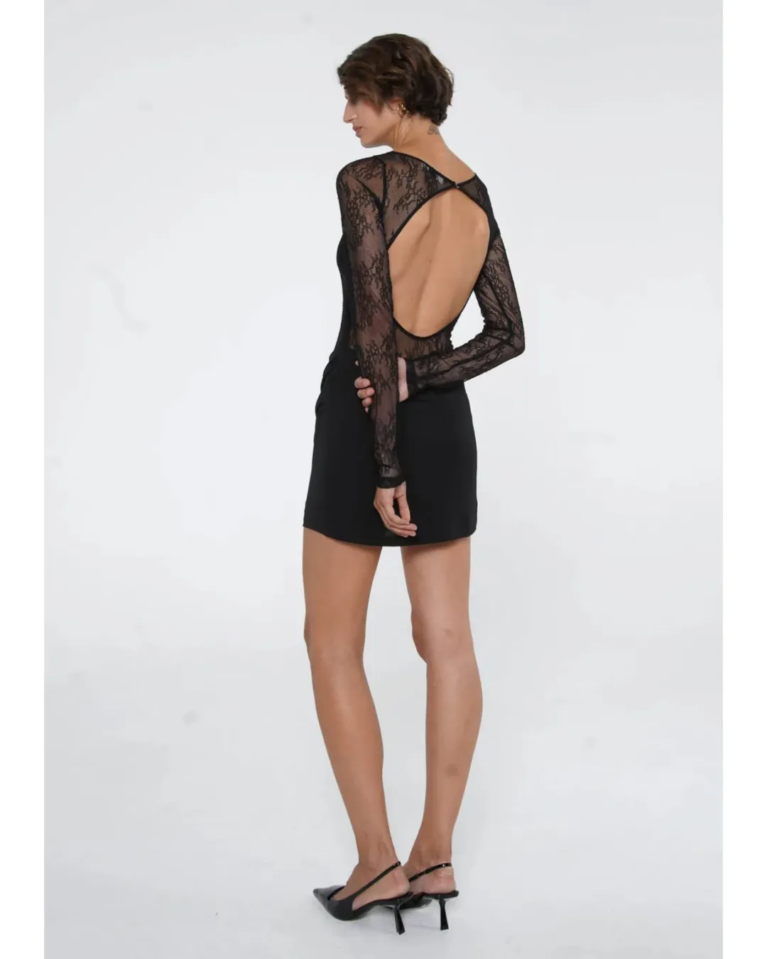 Benni Yana Lace Dress Black Size AU 6 for rent on The Volte - main image