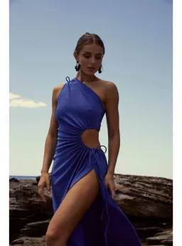 Sonya Moda Nour Shimmer Dress Blue Size AU 16 for rent on The Volte - image 2