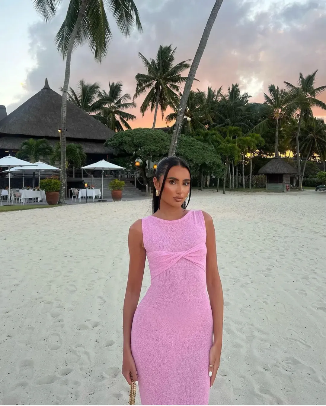 I am Delilah Giselle Maxi Dress Pink Size XS / AU 6 for rent on The Volte - main image