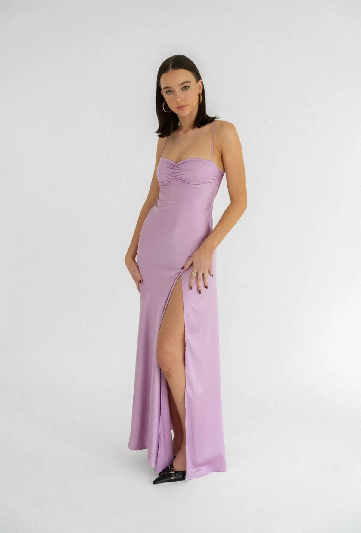 HNTR the Label Gaia Gown Lilac Size XS / AU 6 for rent on The Volte - main image