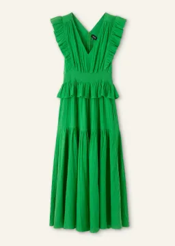 Me+Em Cheesecloth Maxi Dress in Spring Green Size 10 for rent on The Volte - image 4
