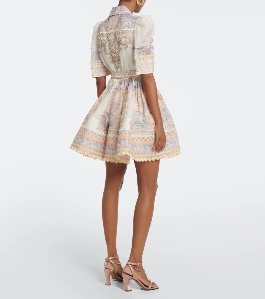 Zimmermann The High Tide Mini Dress in Odyssey Print  Size 1 / AU 10 for rent on The Volte - main image
