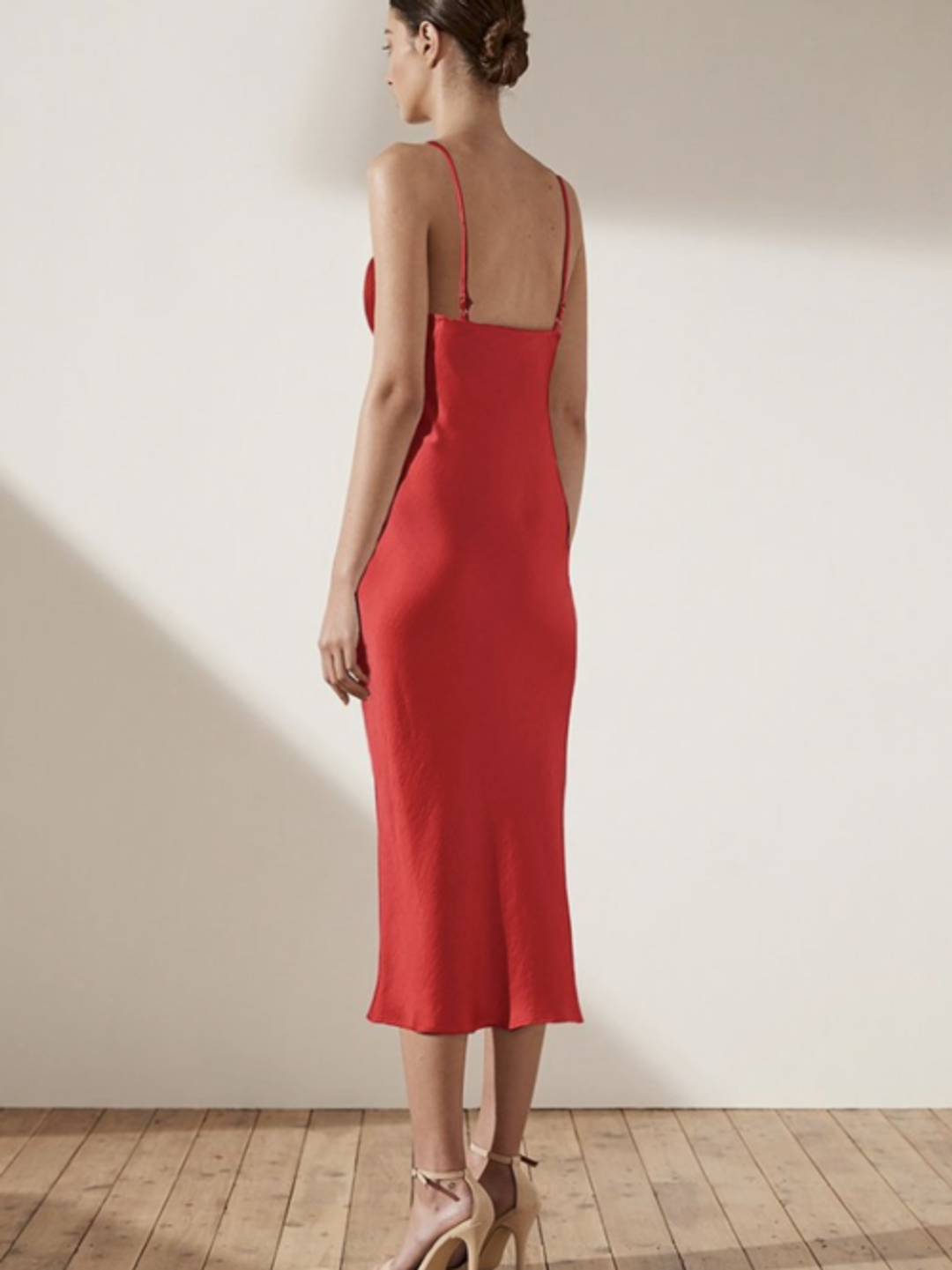 Shona Joy Adonis Bias Slip Ruby Dress Size 8 for rent on The Volte - main image