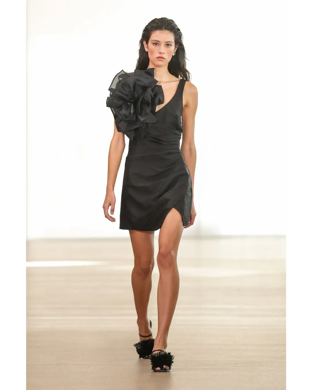 Aje Energy Mini Dress Black Size AU 8  for rent on The Volte - main image