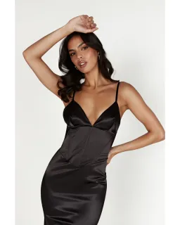 Meshki Brie Corset Midi Dress Black Size S / AU 8  for rent on The Volte - image 3