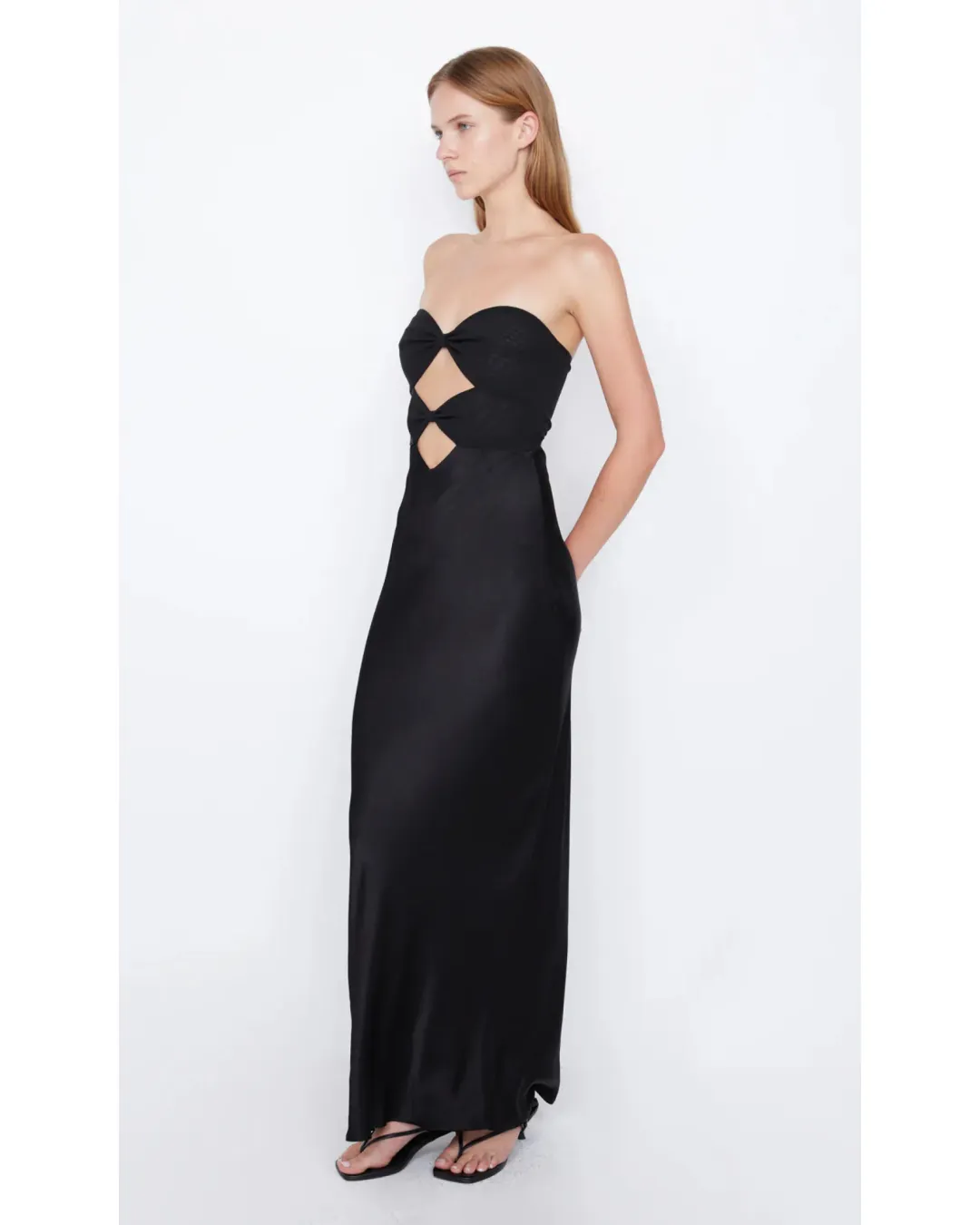 Bec & Bridge Halle Strapless Dress In Black Size S / AU 8 for rent on The Volte - main image