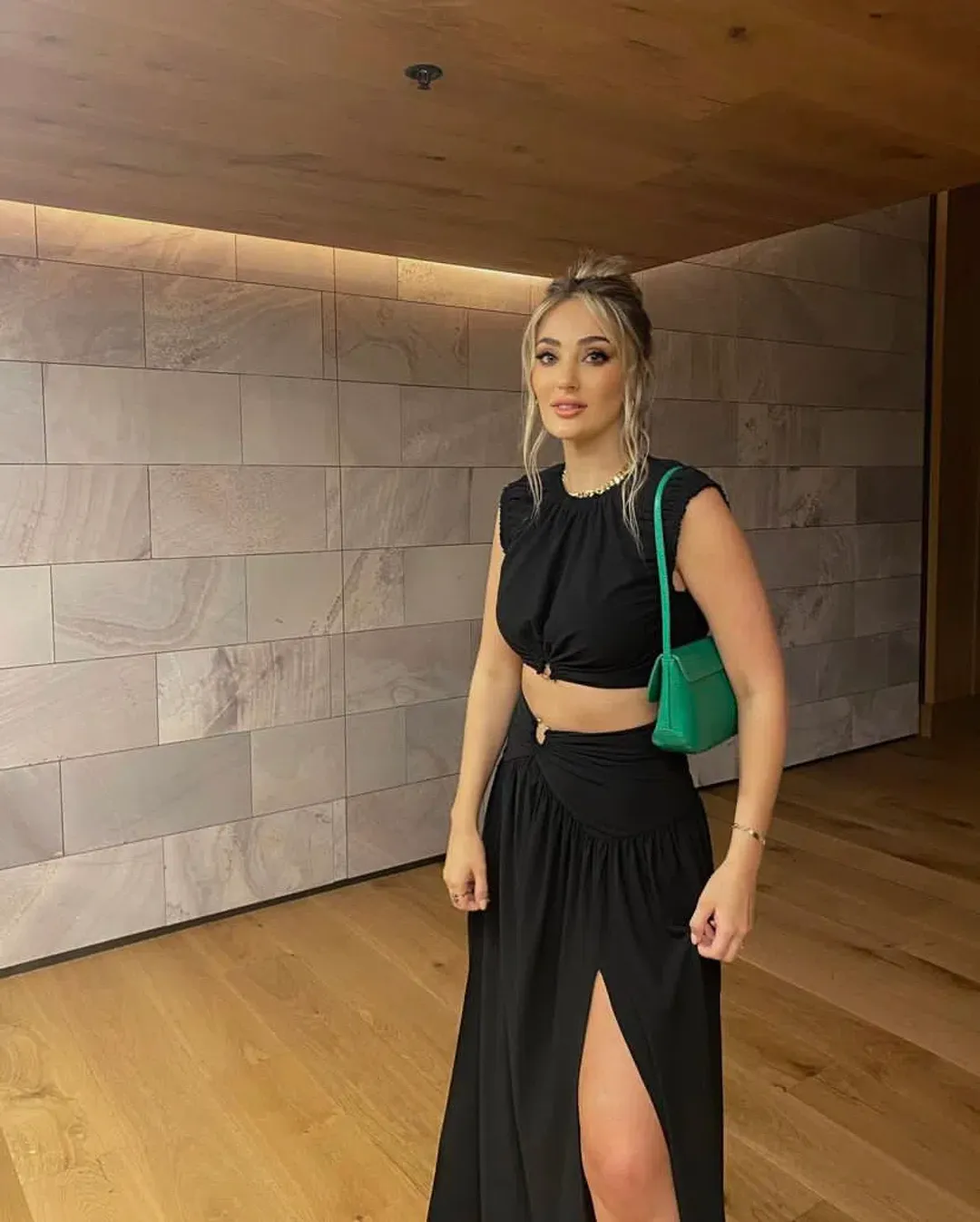 Bec & Bridge Minx Top and Skirt Set in Black Size 8 for rent on The Volte - main image