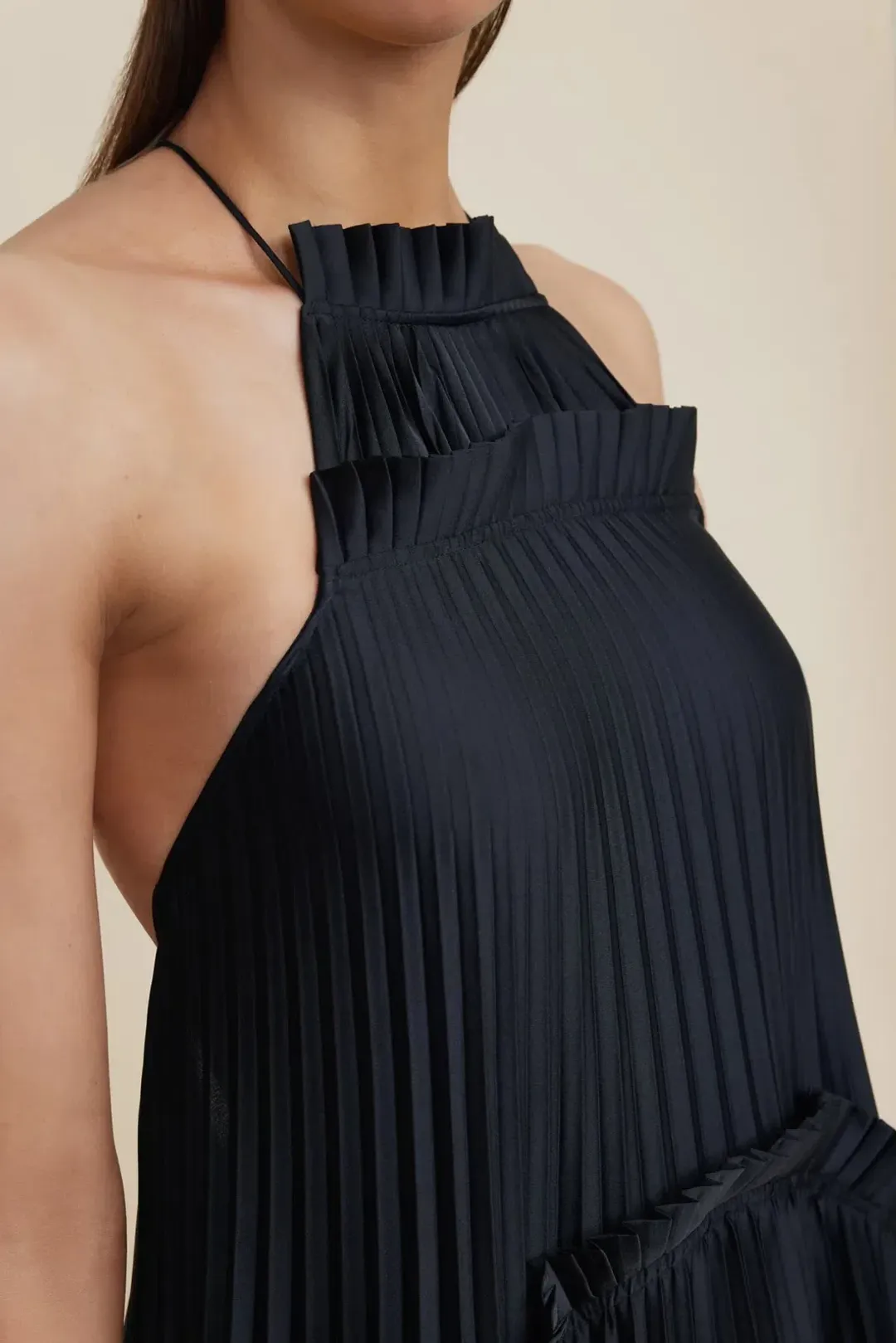 Acler Bassett Gown Black Size 8 for rent on The Volte - main image