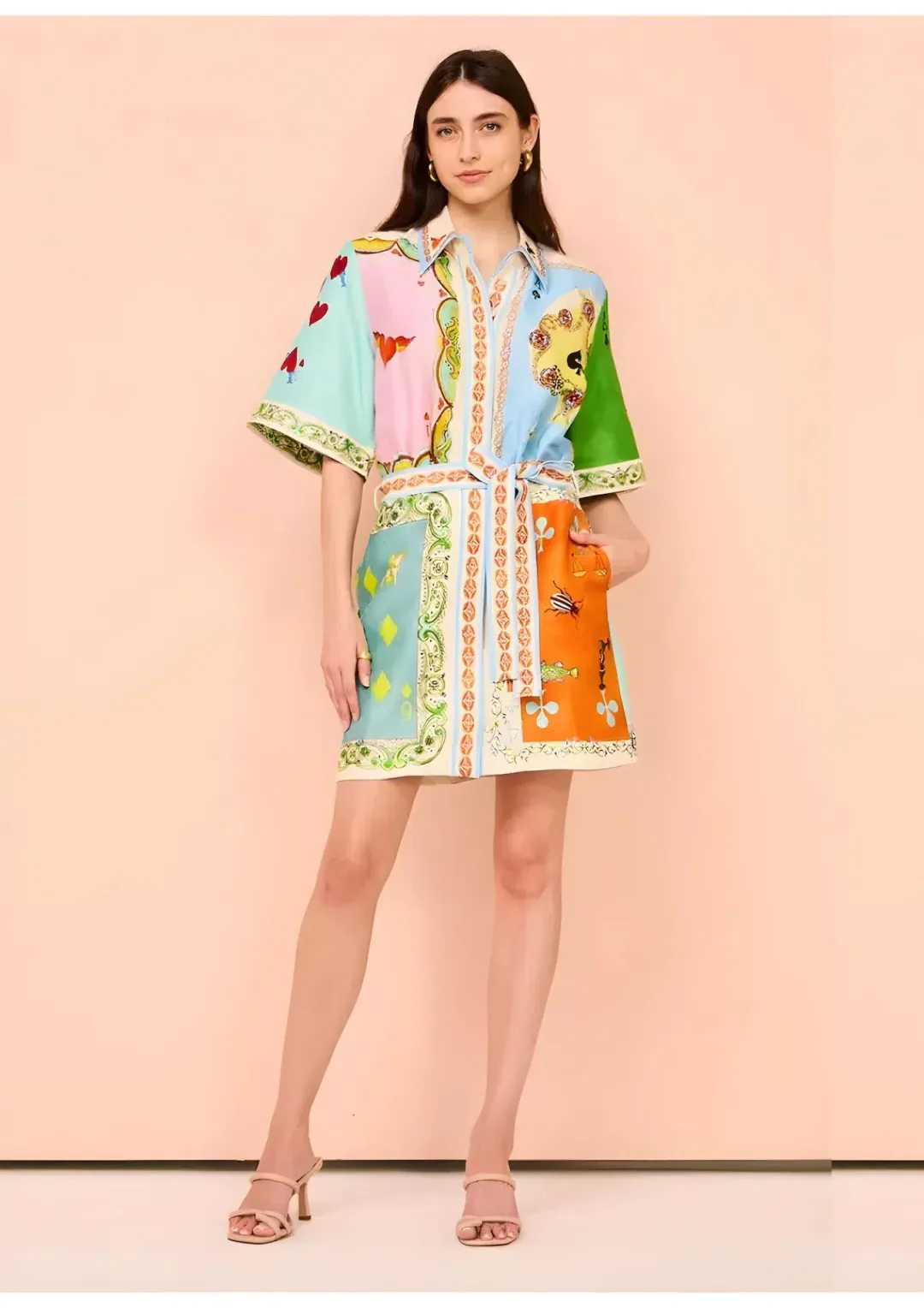 Alemais Rummy Mini Dress In Multi Size 14 for rent on The Volte - main image