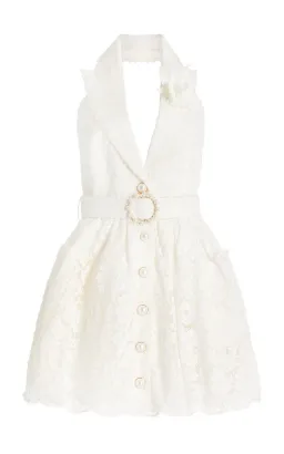 Zimmermann High Tide Tuxedo Mini Dress Ivory Size 0 / AU 8 for rent on The Volte - image 5