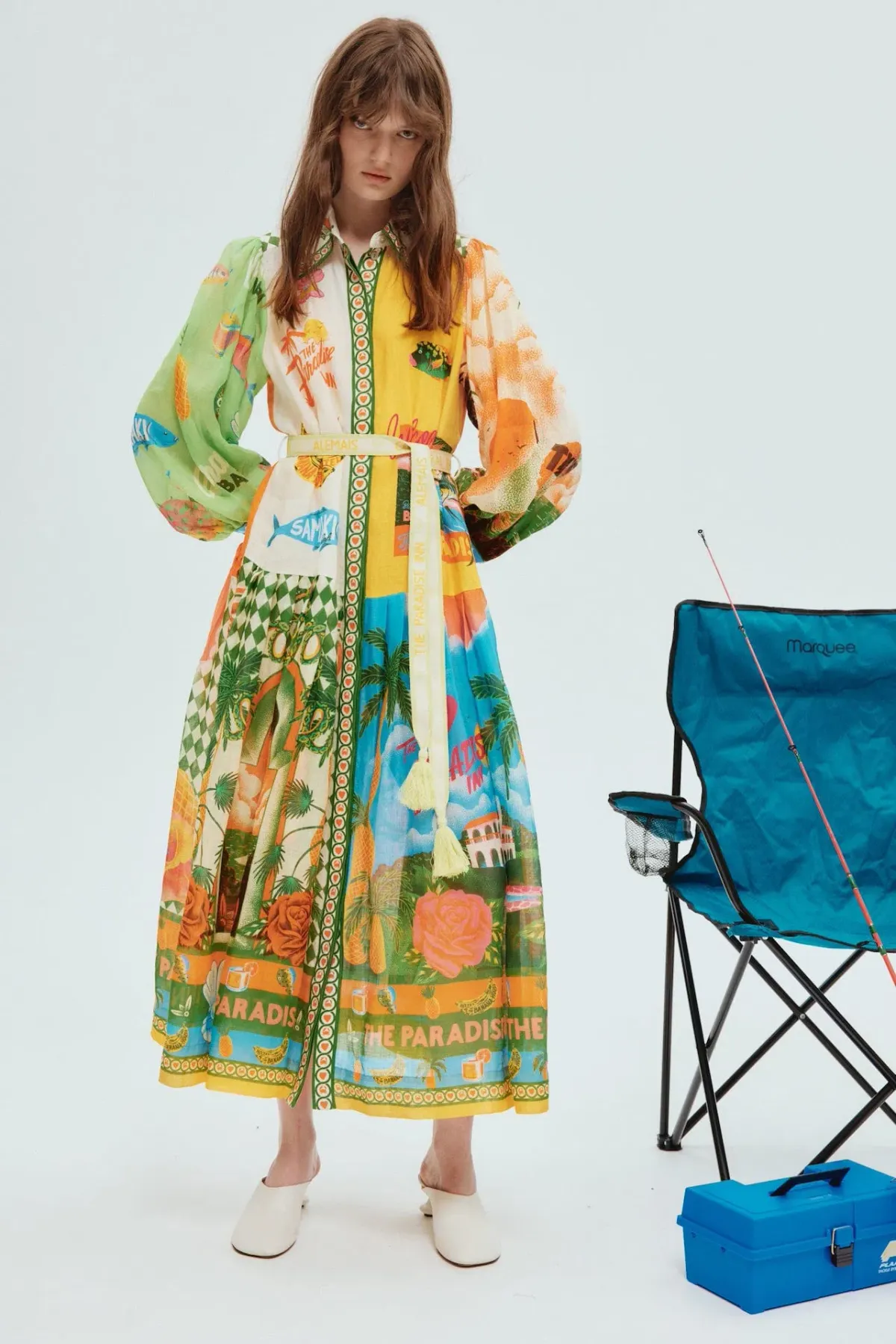 Alemais Paradiso Shirt Dress Multi Size 6 for rent on The Volte - main image