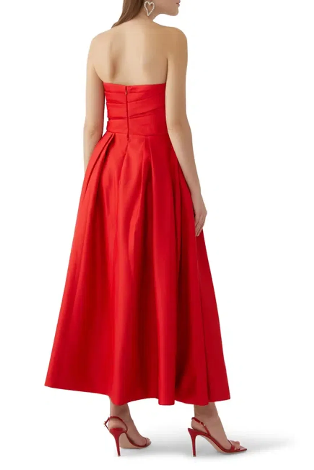 Leo Lin Jessica Bustier Gown Red Size AU 12 for rent on The Volte - main image