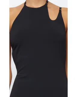 Bec & Bridge Zadie Asymmetric High Neck Maxi Dress In Black Size AU 8 for rent on The Volte - image 3