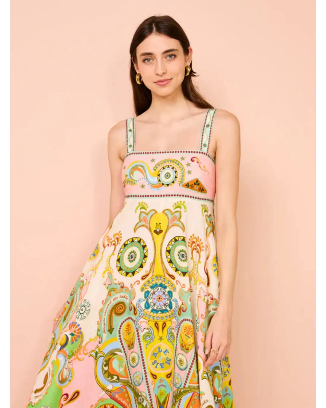 Alemais Pinball Sundress Multi Size AU 12  for rent on The Volte - main image