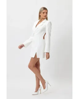 Bianca & Bridgett Megan Blazer Dress White Size AU 10 for rent on The Volte - image 1