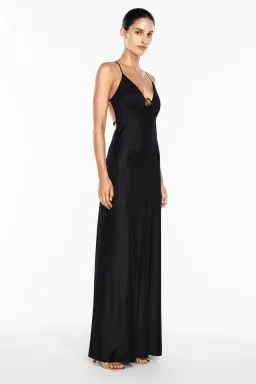 Manning Cartell Liquid Asset Slip Dress Black Size 8 for rent on The Volte - image 2