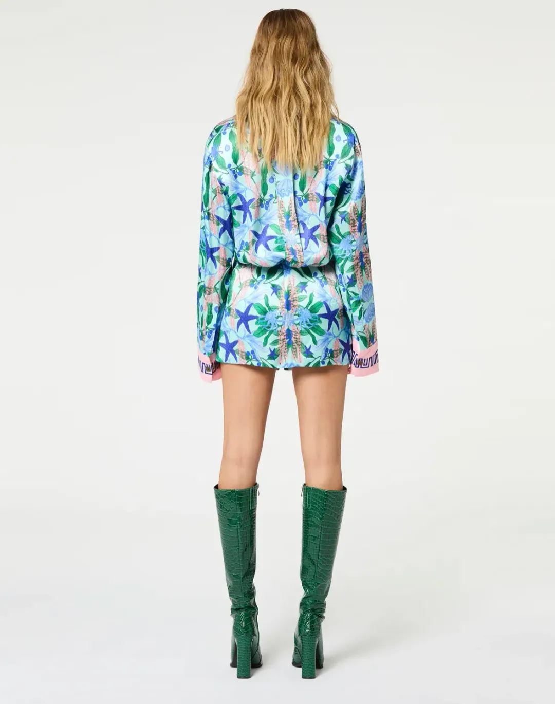 Muma World Quandong Illustrated Mini Shirt Dress Print Size 8 for rent on The Volte - main image