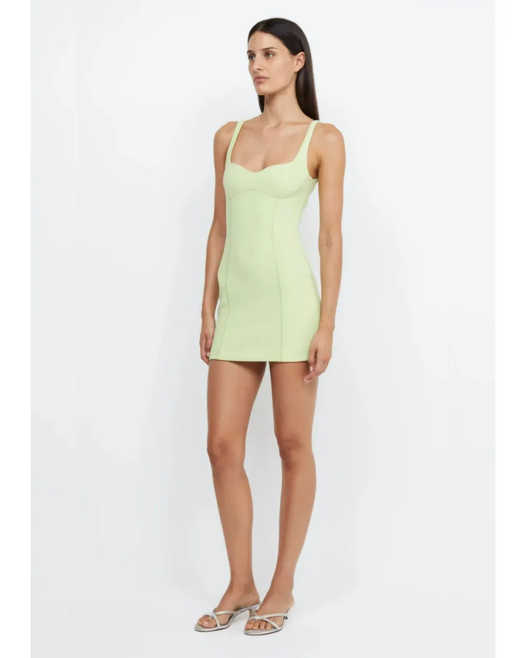 Bec & Bridge Zoe Mini Dress Lime Size AU 6  for rent on The Volte - main image