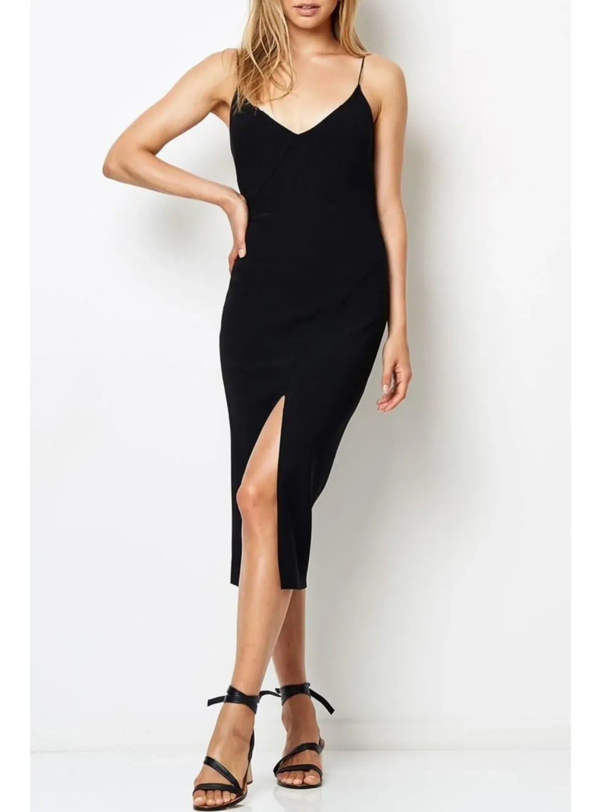 Bec & Bridge Tasha Midi Dress Black Size AU 8 for rent on The Volte - main image